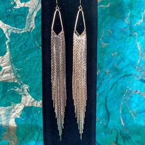 18ct Gold Plated Fringe Drop Earrings